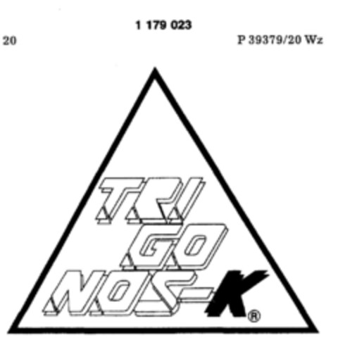 TRIGONOS-K Logo (DPMA, 11.04.1990)