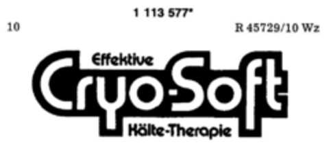 Cryo-Soft Effektive Kälte-Therapie Logo (DPMA, 18.08.1987)