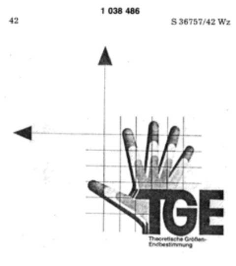 TGE Theoretische Größen Endbestimmung Logo (DPMA, 07.10.1981)