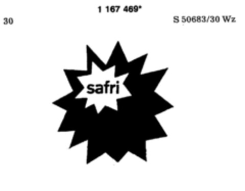 safri Logo (DPMA, 07.08.1990)