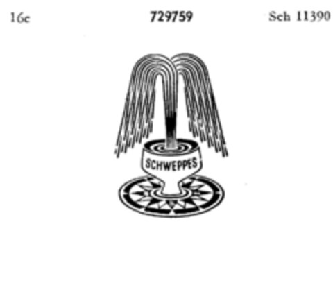 SCHWEPPES Logo (DPMA, 08.01.1959)