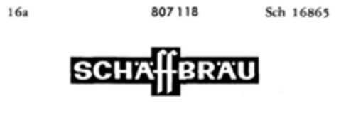 SCHAffBRÄU Logo (DPMA, 07/22/1964)