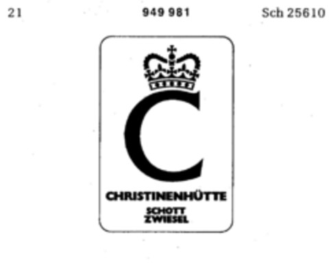 C CHRISTINENHÜTTE Logo (DPMA, 24.12.1975)