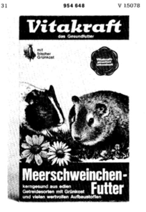 Vitakraft Meerschweinchen-Futter Logo (DPMA, 04/13/1976)