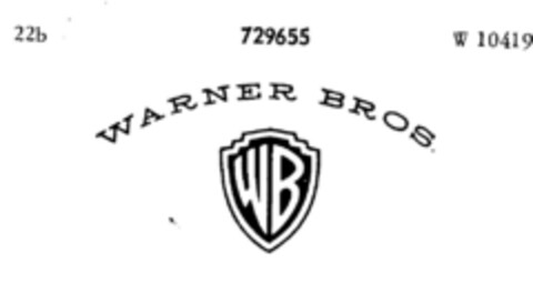 WARNER BROS. WB Logo (DPMA, 11.02.1959)