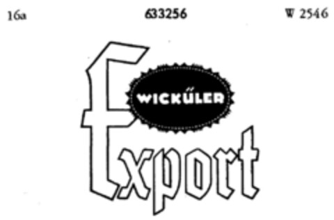 WICKÜLER Export Logo (DPMA, 15.02.1952)