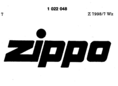 zippo Logo (DPMA, 08.08.1980)