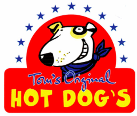 Tom's Original HOT DOG'S Logo (DPMA, 01/14/2000)