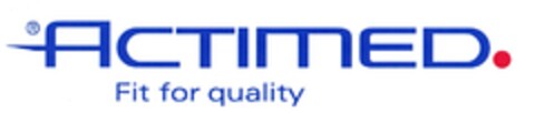 ACTIMED. Fit for quality Logo (DPMA, 05/20/2008)