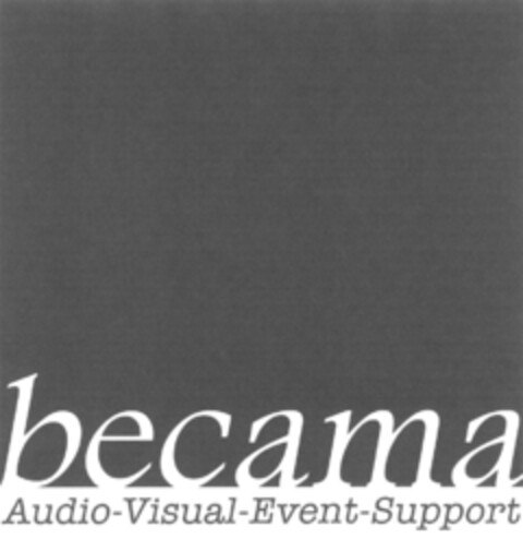 becama Audio-Visual-Event-Support Logo (DPMA, 15.04.2009)