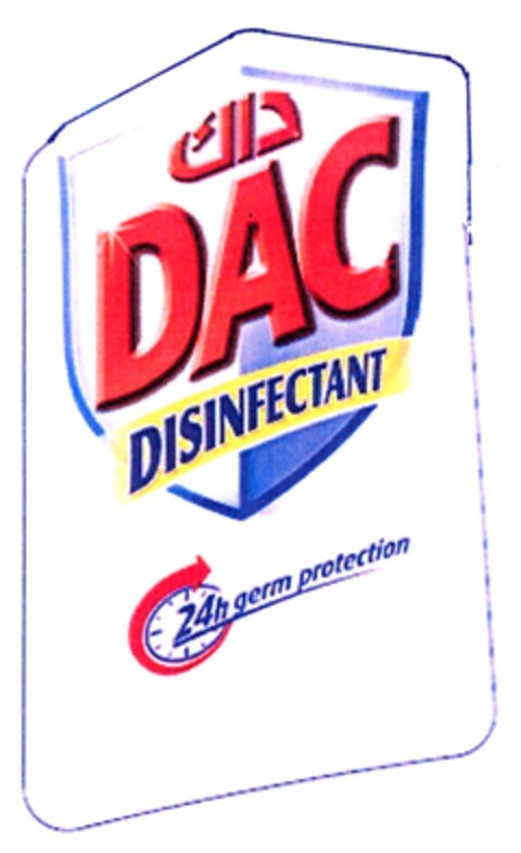 DAC DISINFECTANT 24h germ protection Logo (DPMA, 08/11/2009)