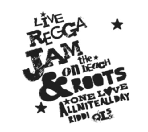 LIVE REGGA JAM on tHe bEaCH & ROOTS ONE LOVE ALLNITEALLDAY RIDDI QLs Logo (DPMA, 22.05.2010)