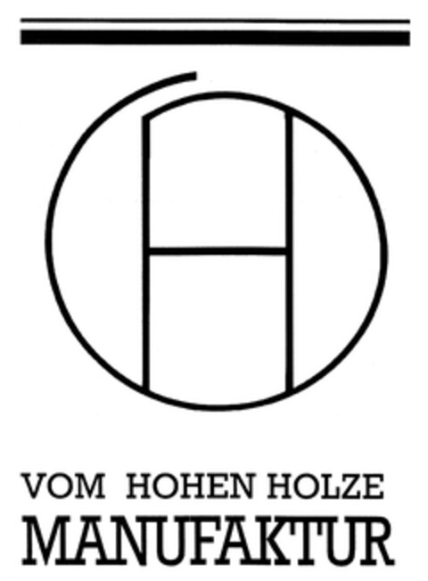 H VOM HOHEN HOLZE MANUFAKTUR Logo (DPMA, 10/09/2013)