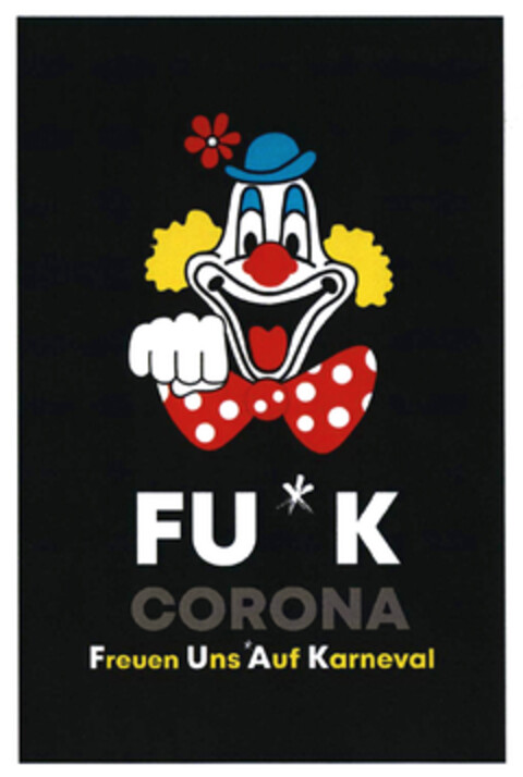 FU*K CORONA Freuen Uns *Auf Karneval Logo (DPMA, 29.08.2020)