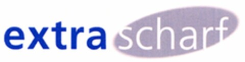 extra scharf Logo (DPMA, 18.08.2004)