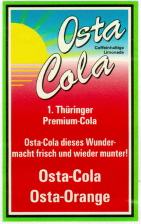 Osta Cola Logo (DPMA, 12.03.1996)