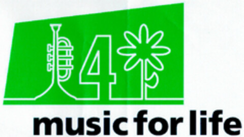 4 music for life Logo (DPMA, 07/03/1999)