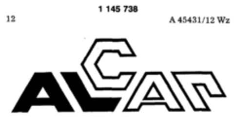 ALCAR Logo (DPMA, 08.11.1988)