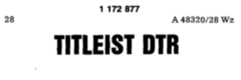 TITLEIST DTR Logo (DPMA, 22.06.1990)