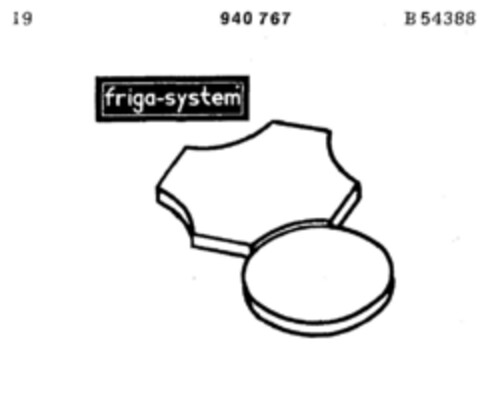 friga-system Logo (DPMA, 27.05.1975)