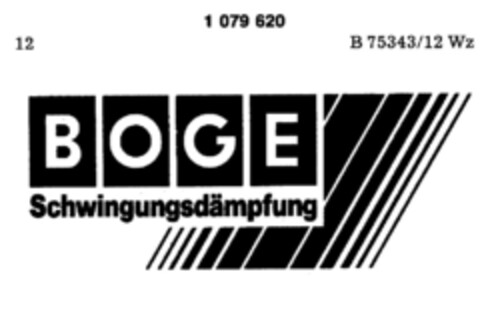 BOGE Schwingungsdämpfung Logo (DPMA, 15.09.1984)