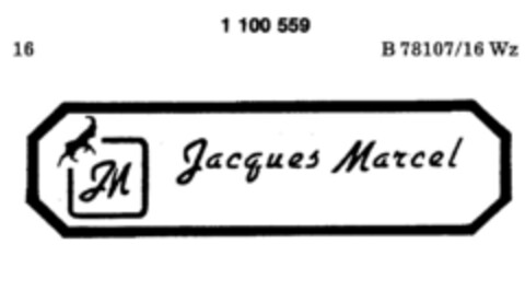 Jacques Marcel Logo (DPMA, 15.11.1985)