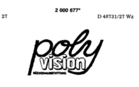 poly vision Logo (DPMA, 22.11.1990)