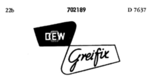 DEW Greifix Logo (DPMA, 26.07.1956)