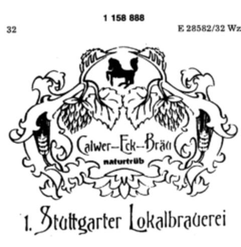 Calwer-Eck-Bräu Logo (DPMA, 29.04.1989)