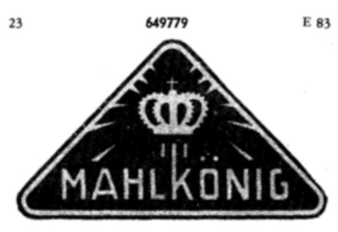 MAHLKÖNIG Logo (DPMA, 21.11.1949)