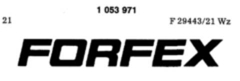 FORFEX Logo (DPMA, 07.11.1979)