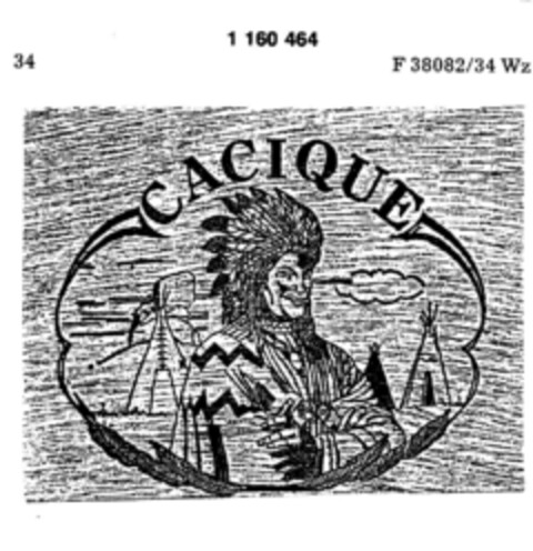 CACIQUE Logo (DPMA, 11/09/1989)