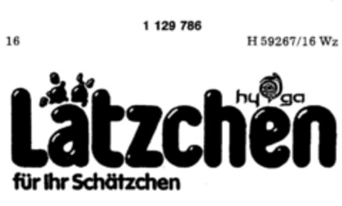 Lätzchen für ihr Schätzchen Logo (DPMA, 25.03.1988)