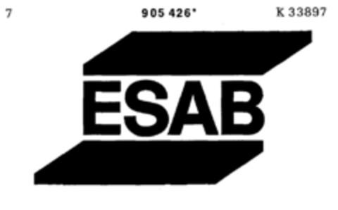 ESAB Logo (DPMA, 30.11.1972)