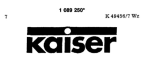 kaiser Logo (DPMA, 19.02.1986)