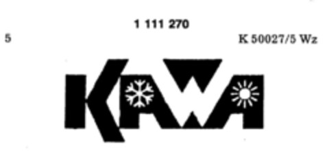 KAWA Logo (DPMA, 12.07.1986)