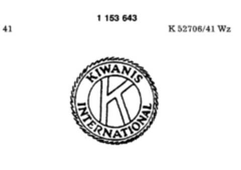 KIWANIS INTERNATIONAL Logo (DPMA, 26.04.1988)