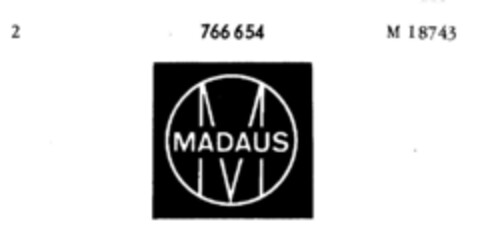 MADAUS Logo (DPMA, 05.12.1961)