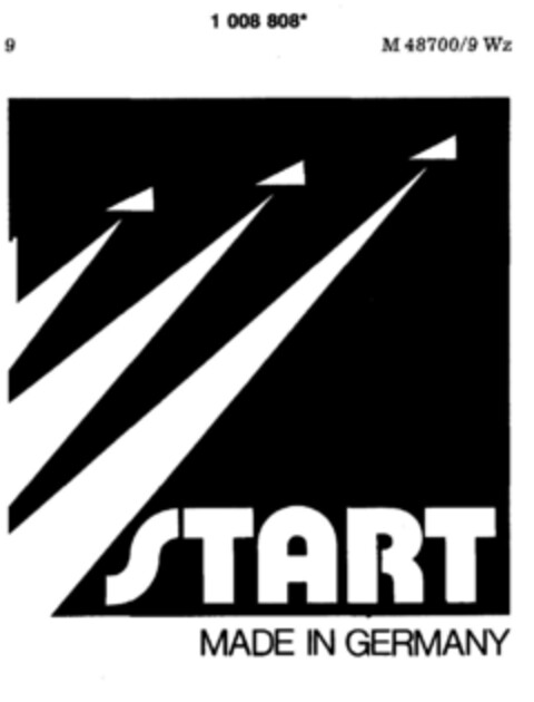 START MADE IN GERMANY Logo (DPMA, 09.09.1980)