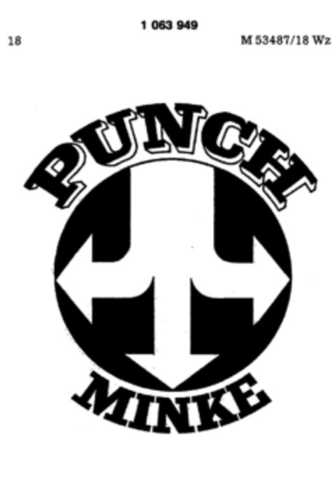 PUNCH MINKE Logo (DPMA, 20.08.1983)