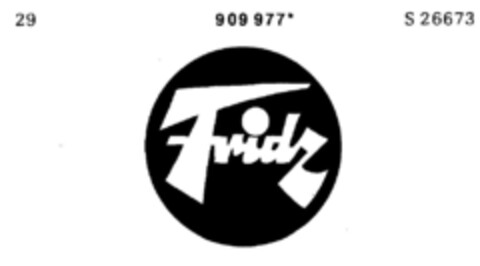 Fridz Logo (DPMA, 18.05.1973)