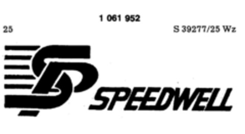 SP SPEEDWELL Logo (DPMA, 25.08.1983)