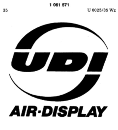 UDI AIR-DISPLAY Logo (DPMA, 11.02.1983)