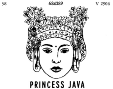 PRINCESS JAVA Logo (DPMA, 17.02.1955)