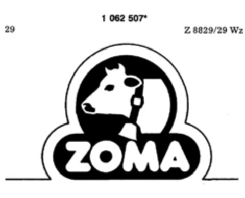 ZOMA Logo (DPMA, 08.02.1984)