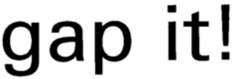 gap it! Logo (DPMA, 14.12.2001)
