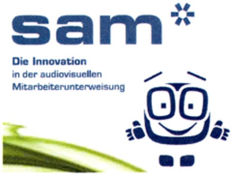 sam Die Innovation in der audiovisuellen Mitarbeiterunterweisung Logo (DPMA, 15.04.2008)