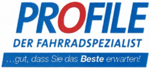 PROFILE DER FAHRRADSPEZIALIST ...gut, dass Sie das Beste erwarten! Logo (DPMA, 07/22/2013)