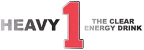 HEAVY 1 THE CLEAR ENERGY DRINK Logo (DPMA, 02.10.2014)