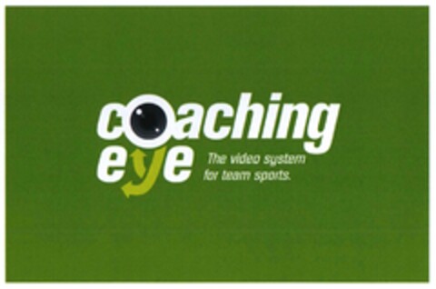 coaching eye The video system for team sports. Logo (DPMA, 13.02.2016)
